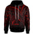 Northern Mariana Islands Hoodie Red Color Cross Style Unisex Black - Polynesian Pride