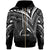 Northern Mariana Islands Zip Hoodie Cross Style Unisex Black - Polynesian Pride