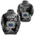 Custom Manu Samoa Rugby Hoodie Unique Vibes Coat of Arms Black, Custom Text and Number Unisex Black - Polynesian Pride