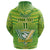 (Custom Text and Number) Cook Islands Rugby Zip Hoodie Creative Style - Polynesian Pride