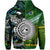 Custom New Zealand Cook Islands Hoodie Maori and Polynesian Together Paua Shell LT8 - Polynesian Pride