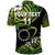 Custom Cook Islands Rugby Polo Shirt Unique Vibes Green, Custom Text and Number - Polynesian Pride