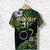 Custom Cook Islands Rugby T Shirt Unique Vibes Green, Custom Text and Number - Polynesian Pride