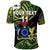 Custom Cook Islands Rugby Polo Shirt Unique Vibes Coat Of Arms Green, Custom Text and Number - Polynesian Pride