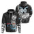 Custom Fiji Rugby Bati Tapa Pattern Hoodie LT2 Zip Hoodie BLACK - Polynesian Pride