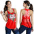 (Custom Personalised) Fiji Valentine Couple Heart Women Tank Top - LT2 RED - Polynesian Pride