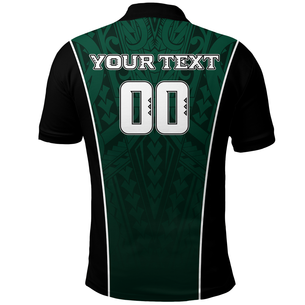 Custom Hawaii Volleyball Green Warrior Polo Shirt LT2 GREEN - Polynesian Pride