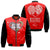 (Custom Personalised) Fiji Valentine Couple Heart Bomber Jacket - LT2 Unisex RED - Polynesian Pride