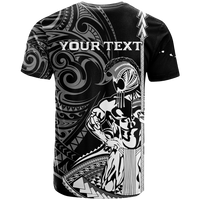 Custom Hawaii Ikaika Warrior T Shirt LT2 BLACK - Polynesian Pride