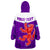 (Custom Personalised) Scottish Rugby Map Of Scotland Thistle Purple Version Wearable Blanket Hoodie LT14 - Polynesian Pride