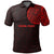 Maori Polo Shirt, Maori Warrior Tattoo Golf Shirts Red Customized Unisex Black - Polynesian Pride