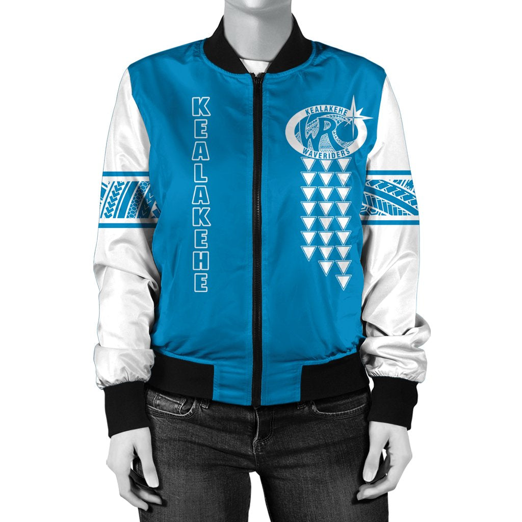 (Personalized) Hawaii Bomber Jacket - Kealakehe High Custom Your Class Bomber Jacket AH - Polynesian Pride
