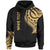 Marshall Islands Custom Hoodie Marshall Islands Tatau Gold Patterns Unisex Black - Polynesian Pride