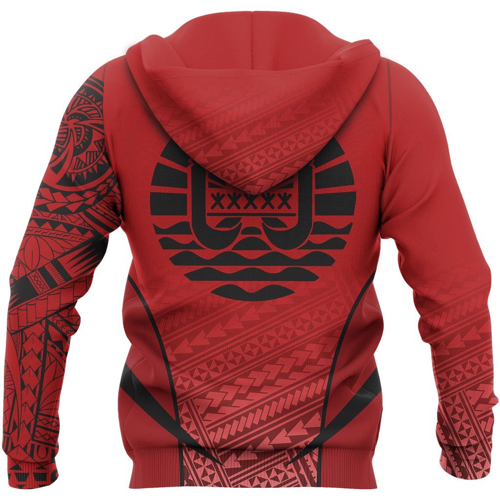 French Polynesia Active Special Hoodie French Polynesia Flag Tattoo - Polynesian Pride