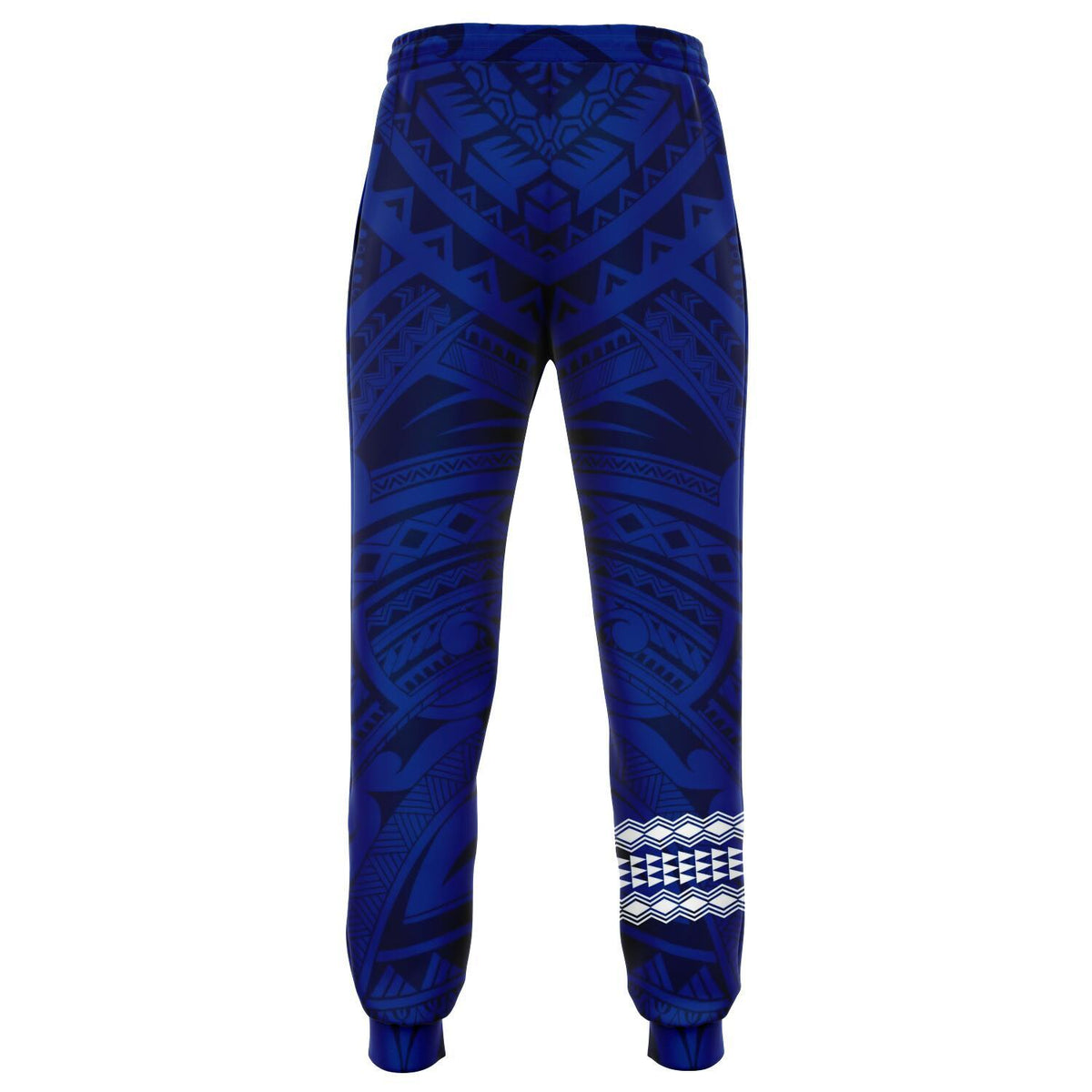 Hawaii Kanaka Map Blue Kakau Joggers - Polynesian Pride