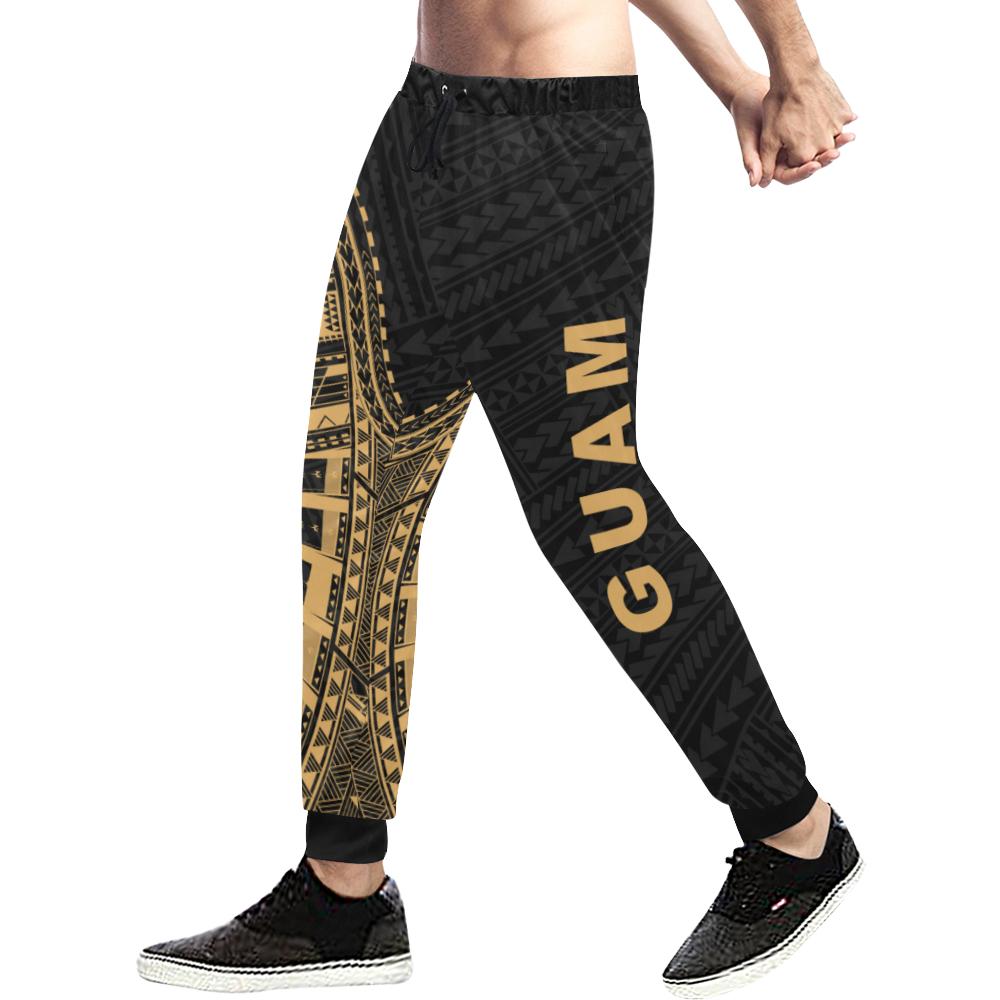 Guam Rising 1st Sweatpants (Gold) A6 - Polynesian Pride