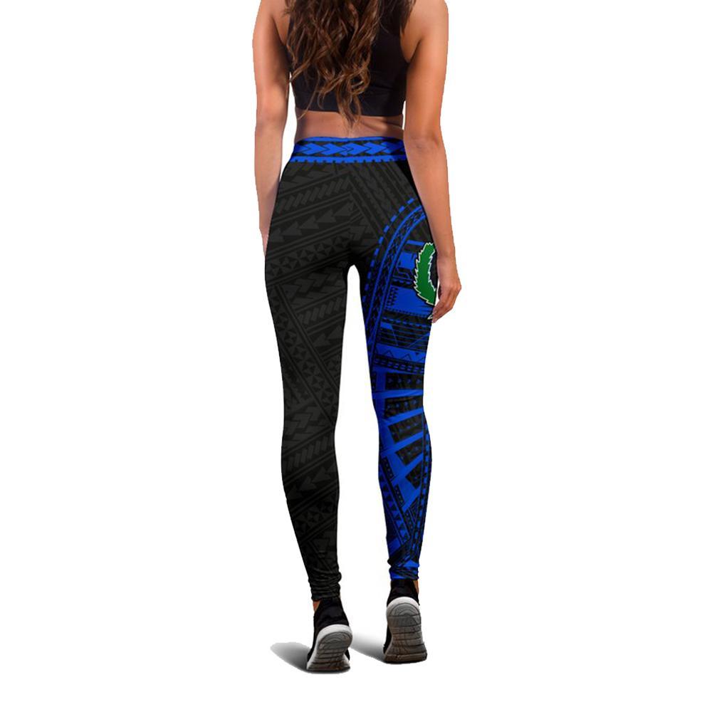 Pohnpei Rising Leggings (Blue) A6 - Polynesian Pride