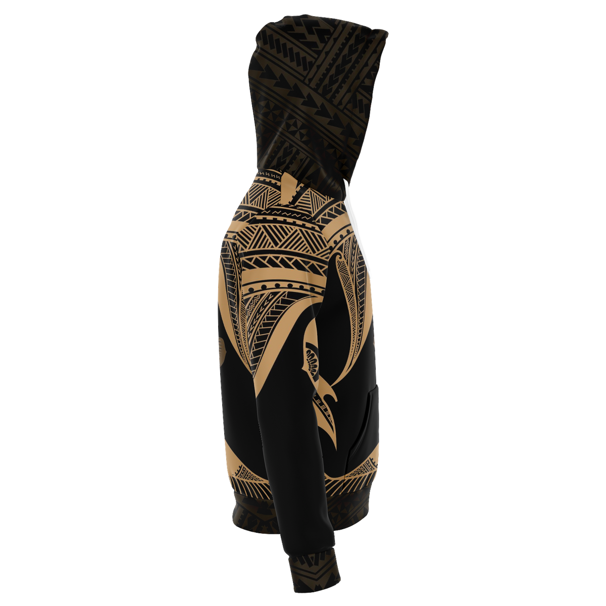 Hawaii Hoodie Polynesian Hammerhead Shark Gold - Polynesian Pride
