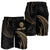 Tahiti Polynesian Custom Personalised Men's Short - Gold Tribal Wave - Polynesian Pride