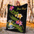 Nauru Polynesian Custom Personalised Blanket - Plumeria Tribal - Polynesian Pride