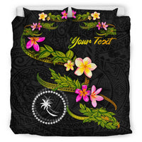 Chuuk Polynesian Custom Personalised Bedding Set - Plumeria Tribal - Polynesian Pride