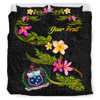 Samoa Polynesian Custom Personalised Bedding Set - Plumeria Tribal - Polynesian Pride