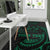 Fiji Polynesian Custom Personalised Area Rug - Green Tribal Wave - Polynesian Pride