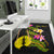 New Caledonia Polynesian Custom Personalised Area Rug - Plumeria Tribal - Polynesian Pride