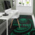 Federated States Of Micronesia Custom Personalised Area Rug - Green Tribal Wave - Polynesian Pride