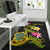 Tuvalu Polynesian Custom Personalised Area Rug - Plumeria Tribal - Polynesian Pride