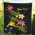 Papua New Guinea Polynesian Custom Personalised Quilt - Plumeria Tribal - Polynesian Pride