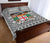 (Custom Personalised) Fiji Quilt Bed Set Pattern - Fijian Tapa Pattern Grey LT13 - Polynesian Pride