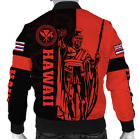 Hawaii King Polynesian Bomber Jacket - Lawla Style Red - AH - Polynesian Pride
