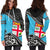 Fiji Hoodie Dress - Fiji Flag Fall In The Wave K9 - Polynesian Pride