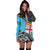 Fiji Hoodie Dress - Fiji Flag Fall In The Wave K9 - Polynesian Pride