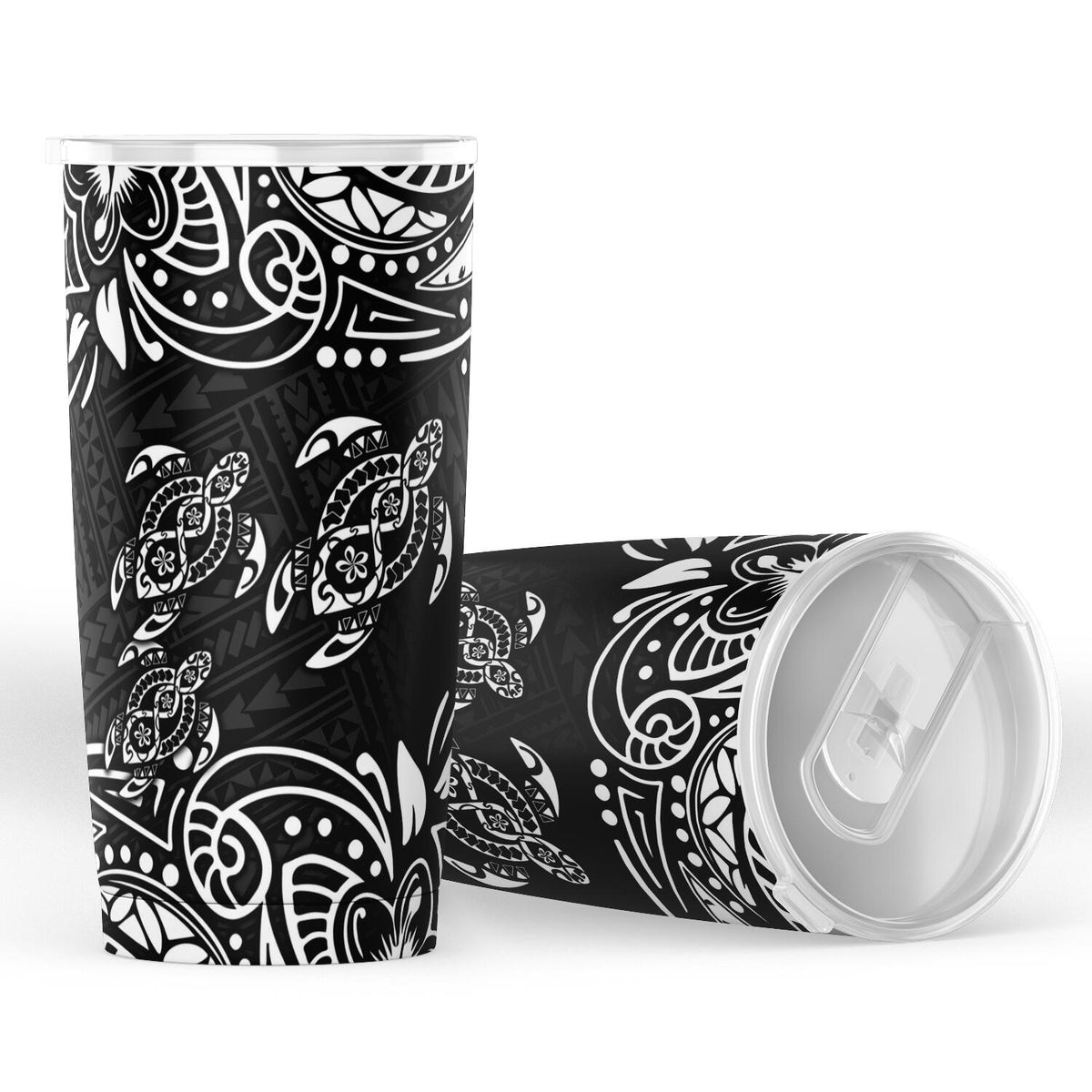 Polynesian Tumbler - White Sea Turtle - Polynesian Pride