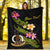 Vanuatu Polynesian Custom Personalised Blanket - Plumeria Tribal - Polynesian Pride