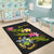 Solomon Islands Polynesian Custom Personalised Area Rug - Plumeria Tribal - Polynesian Pride