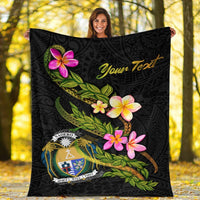 Nauru Polynesian Custom Personalised Blanket - Plumeria Tribal - Polynesian Pride