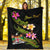 Fiji Polynesian Custom Personalised Blanket - Plumeria Tribal - Polynesian Pride