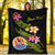 Tahiti Polynesian Custom Personalised Blanket - Plumeria Tribal - Polynesian Pride