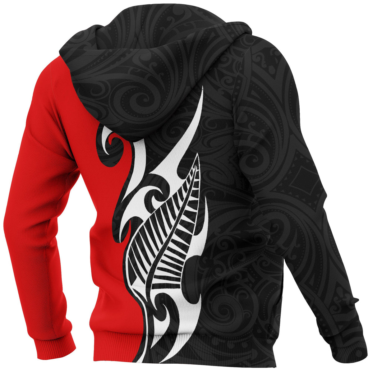 Aotearoa Silver Fern Maori Hoodie - Polynesian Pride