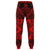 Polynesian Plumeria Mix Red Black Joggers - Polynesian Pride