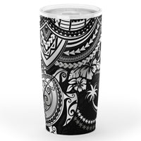 Chuuk Polynesian Tumbler - White - Polynesian Turtle One Style Black - Polynesian Pride