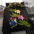 Cook Islands Polynesian Custom Personalised Bedding Set - Plumeria Tribal - Polynesian Pride