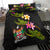 Fiji Polynesian Custom Personalised Bedding Set - Plumeria Tribal - Polynesian Pride