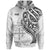 Fiji Hoodie Black Polynesian Patterns Best Fiji Ever Unisex White - Polynesian Pride