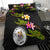 Niue Polynesian Custom Personalised Bedding Set - Plumeria Tribal - Polynesian Pride