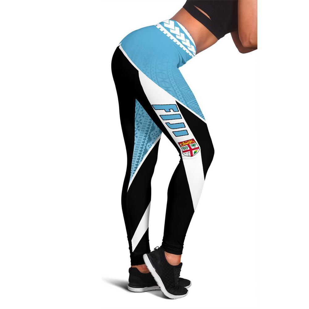 Fiji Active Leggings A16 Black - Polynesian Pride