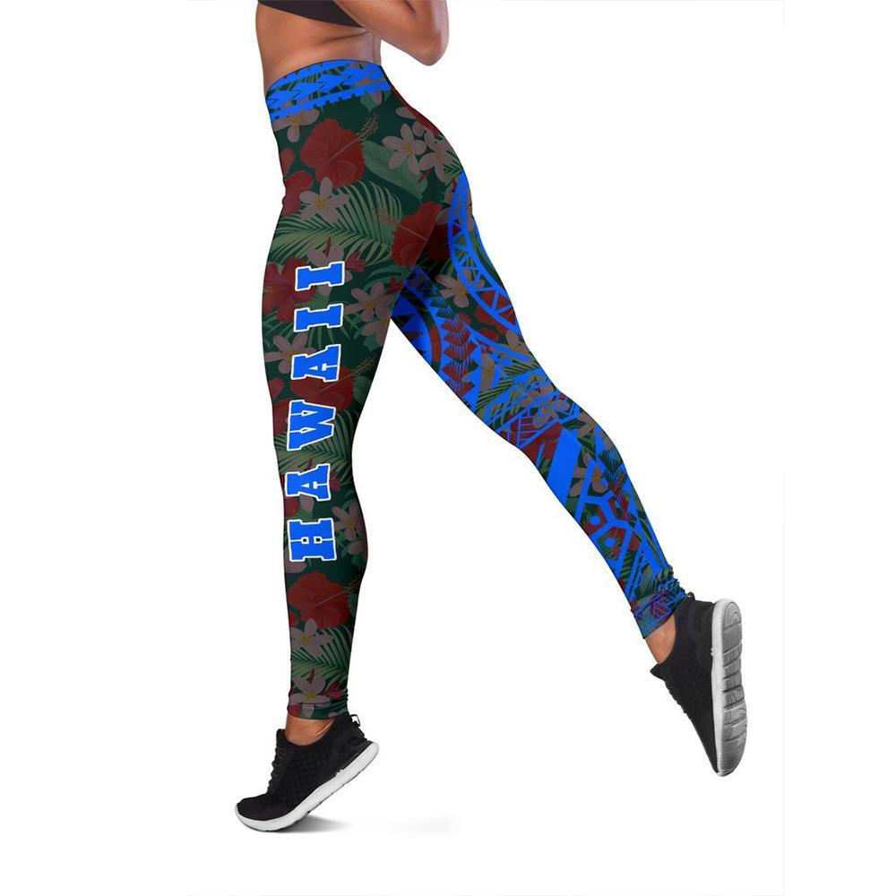 Hawaii Seal Leggings (Blue) A6 - Polynesian Pride